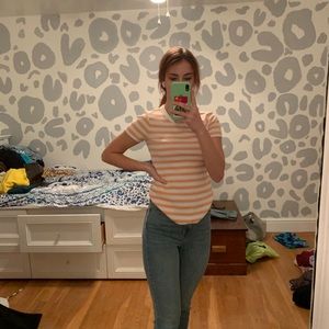 colorful striped t-shirt